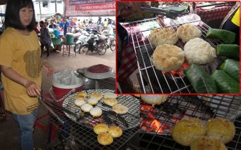 \'ข้าวจี่ปิ้ง\'โรยเกลือ-ชุบไข่ย่างหอมๆ ขายดีทุกหน้าหนาวที่อำนาจเจริญ