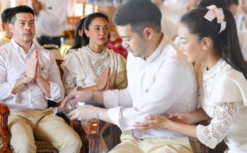 อนุโมทนา! คู่รักสายบุญ \'นุ่น - ต๊อด\' ควงทอดกฐิน ปี 63 พร้อมบริจาคทุน-เครื่องมือแพทย์!