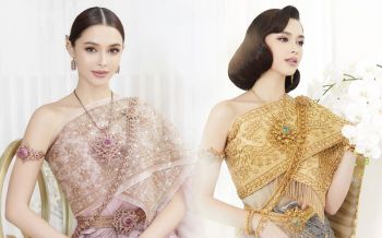 สวยแบบไม่มีอะไรกั้น! \'แพทริเซีย\'เจิดจรัสในชุดไทยจักรพรรดิ สง่างามดั่งต้องมนต์
