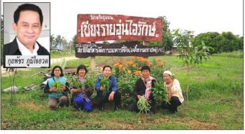 บจธ.ปลื้มกลุ่มวิสาหกิจชุมชน  ใช้พื้นที่ปลูกผักปลอดสารพิษสร้างรายได้