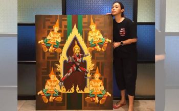 \'ทราย\'หาเงินเข้าม็อบ! ประมูลภาพ\'พระอุลตร้าแมน\' 2 ชั่วโมงยอดพุ่งเฉียด 2 แสน