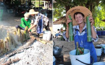 สองตายายปิ๊งไอเดีย! คิดสูตร\'ข้าวหลามเม่า\'รสชาติใหม่ ฉีกแนวไม่ซ้ำใคร