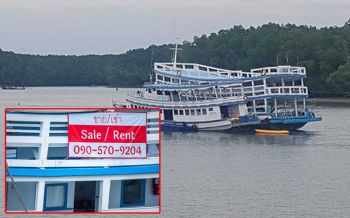 เจ้าของเรือทัวร์เกาะพีพีสุดยื้อ! ขึ้นป้ายขาย-ให้เช่า โอดรับพิษโควิดไม่ไหว