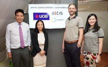 BECIS-Symbior ได้รับอนุมัติสินเชื่อโครงการเพื่อสิ่งแวดล้อมจากยูโอบีมูลค่า1.26พันล้านบาท