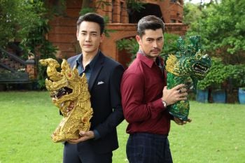 \'ฟลุค-อ้น\' ผนึกกำลัง ปราบพยศ\'เต๋า-ปู\'แม่มด ม้ามืด ว๊าบชิงเศียรนาคหน้าตาเฉย!!