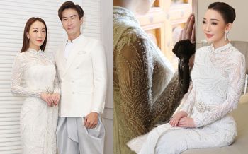ซูมชัดๆ ห้องเสื้อ \'วนัช กูตูร์\' เนรมิตชุดบ่าวสาวสุดพรีเมียมส่งท้ายปี ให้กับคู่รัก \'ตู่-ปิยวดี\' และ \'มาวิน ทวีผล\'