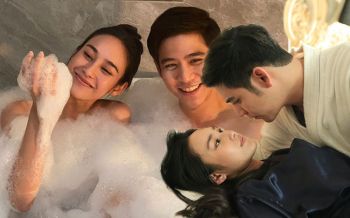 \'พอร์ช-นาว\'ชวนจิ้น เข้าฉากชวนสยิว โชว์หวานหยดตีฟอง ลงแช่อ่างเดียวกัน!