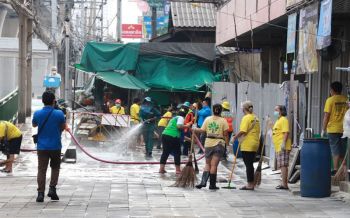 ปิดล้างฆ่าเชื้อ 6 ตลาดย่านบางแค ป้องกันการแพร่ระบาดโควิด-19
