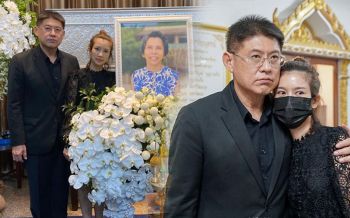 \'สรยุทธ\'ร่วมงานศพแม่\'ไบรท์\' กอดส่งกำลังใจให้น้องรัก