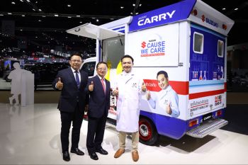 \'ซูซูกิ\'เดินหน้าช่วยเหลือสังคมไทย มอบรถSUZUKI CARRY Biosafety Mobile Unit แก่\'หมอแล็บแพนด้า\'