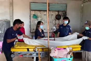 สลดหนูน้อย 7 ขวบตามพ่อไปดูบ่อกุ้ง ถูกเพลาตีน้ำเกี่ยวเสื้อผ้าฟาดร่างแหลกดับคาที่