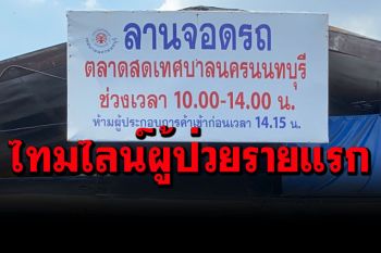 เปิดไทมไลน์ผู้ป่วยรายแรก ต้นตอคลัสเตอร์\'ตลาดสดเมืองนนท์\'