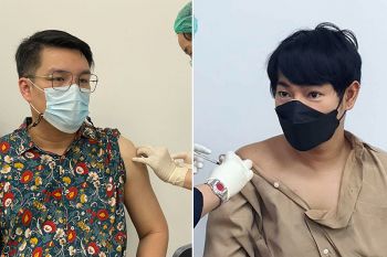 \'เป๊ก ผลิตโชค-จั๊ด ธีมะ\'เข้าฉีดวัคซีนป้องกันโควิด-19