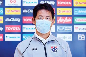 ‘นิชิโนะ’เร่งฟิตช้างศึกอุ่นโอมาน ก่อนตัดตัวคัดบอลโลก ‘ธีราทร’ขอโทษแฟนบอล