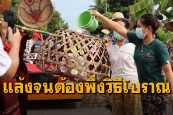 2หมู่บ้าน\'พิษณุโลก\' จำเป็นต้องพึ่งวิธีโบราณ แห่นางแมวขอฟ้าฝน