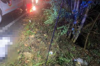 ชายวัย30ขี่จยย.ฝ่าสายฝน ถูกสายเคเบิ้ลบาดคอเสียชีวิต