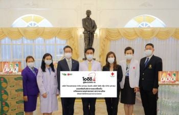 ไทยเบฟร่วมกับโออิชิ ส่งกำลังใจ สู้ภัยโควิด-19  มอบผลิตภัณฑ์อาหารและเครื่องดื่มให้ 7 โรงพยาบาล