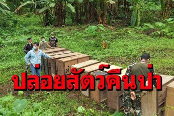 เขตรักษาพันธุ์สัตว์ป่าแม่น้ำภาชี ปล่อยสัตว์ป่าคืนวนา ให้ใช้ชีวิตตามธรรมชาติ