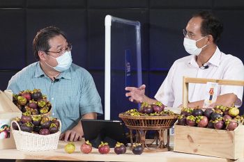 พรรคกล้าปลื้ม! \'กรณ์-วรวุฒิ\'ไลฟ์สดขายมังคุดใต้ 10 ตัน หมดใน 1 ชั่วโมง