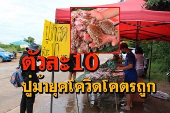 ปูม้ายุคโควิดตัวละ 10 บาท! ใครนำข่าวที่ลงในสื่อมายืนยันแถมให้อีก 1 ตัว