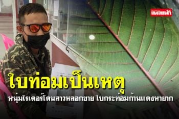 กะหารายได้เสริม หนุ่มไรเดอร์โดนหลอกขายใบกระท่อมก้านแดง