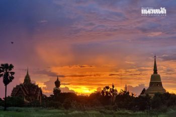 หาชมได้ยาก! แสงทองส่องสะท้อน \'พระพุทธรูปองค์ใหญ่\' วัดคลองเรือ งดงามมากๆ