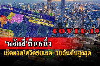 ‘โควิดกรุงเทพฯ’ 50 เขตวันนี้-เปิด 10 อันดับสูงสุด ‘หลักสี่’ขึ้นเบอร์1