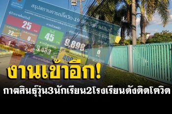 กาฬสินธุ์วุ่นอีก! 3 นักเรียน 2 โรงเรียนดังติดโควิด เจ้าหน้าที่เร่งสอบสวนโรค