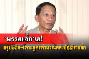 ‘พรรคเล็ก’เฮ!คณะทำงานวิปรัฐบาลได้ 5 ข้อยุติ-เคาะแล้วสูตรคำนวณส.ส.บัญชีรายชื่อ