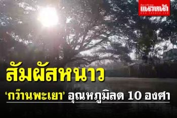 นทท.สัมผัสลมหนาวไออุ่น \'กว๊านพะเยา\'  อุณหภูมิลดฮวบ 10 องศา
