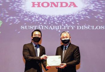 ‘ฮอนด้า’ คว้ารางวัล Sustainability Disclosure Award 3 ปีซ้อน