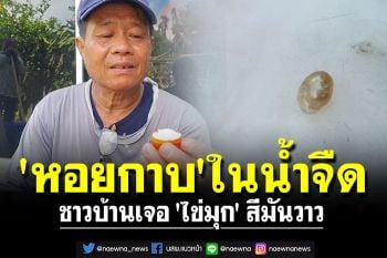 ฮือฮา!! ชาวบ้านหา \'หอยกาบ\' ในน้ำจืด เจอ \'ไข่มุก\' สีมันวาว
