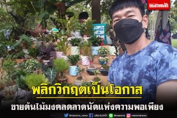 ช่างแต่งหน้าฝ่ามรสุมโควิด! ขาย \'ต้นไม้มงคล\' บูมในตลาดนัด RMUTT