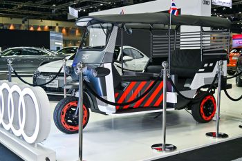 \'อาวดี้\'โชว์สุดเร้าใจ พร้อม e-Rickshaw concept รถตุ๊กตุ๊กไฟฟ้า ในงาน Motor Expo 2022