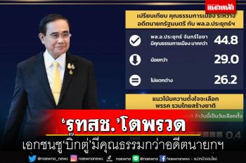 ภาคเอกชนชู‘บิ๊กตู่’ซื่อสัตย์ มีคุณธรรมกว่าอดีตนายกฯ ‘รทสช.’โตก้าวกระโดด