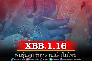 โควิดสายพันธุ์ XBB.1.16 กำลังแพร่ระบาดไปทั่วโลก พบรุ่นลูก รุ่นหลานแล้วในไทย