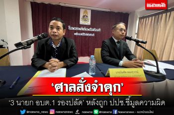 ศาลพิพากษาคุก\'3 นายก อบต.1 รองปลัด\'ในตรังหลังถูก ปปช.ชี้มูลความผิดคดีทุจริต