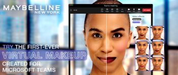 ลอรีอัล กรุ๊ป เปิดฟีเจอร์ Virtual Makeup ใน Microsoft Teams  สวยเป๊ะผ่านแอป Maybelline Beauty พร้อมเปิดกล้องทุกวีดีโอคอล