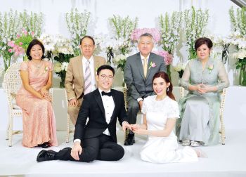 ฉลองมงคลสมรสคู่หวาน กัญญลักษณ์ สุพรรณธะริดา-ธนัฐ เลิศธนไพบูลย์