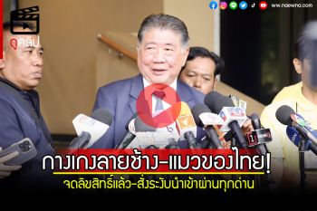 (คลิป) \'รมว.พาณิชย์\' เผยไทยจดลิขสิทธิ์กางเกงลายช้าง- ลายแมวแล้ว สั่งใช้กม.ระงับนำเข้าผ่านทุกด่าน