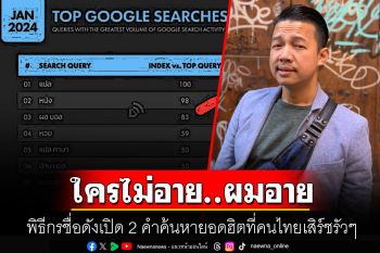 ใครไม่อาย..ผมอาย! \'หนุ่ย พงศ์สุข\'เผย 2 คำค้นหายอดนิยมในไทย รายงานนี้ทั่วโลกเห็นหมด