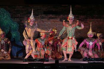 อลังการโขนรามเกียรติ์ชุด‘สัจจะพาลี’ประกอบแสงสี ครั้งประวัติศาสตร์ วัดไชยวัฒนาราม