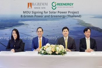 บี.กริม-กรีนเนอร์ยี่ฯ ลงนาม MOU พัฒนาโรงไฟฟ้าพลังงานแสงอาทิตย์ เน้นผลิตไฟฟ้าป้อนภาคอุตสาหกรรมและพาณิชย์ในพื้นที่