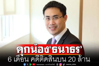 ศาลสั่งจำคุก\'สกุลธร\' น้องชาย\'ธนาธร\'  6 เดือน คดีติดสินบน 20 ล้าน