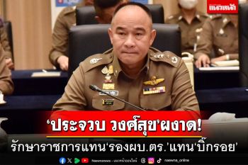 แต่งตั้ง‘พล.ต.ท.ประจวบ วงศ์สุข’ รักษาราชการแทน‘รองผบ.ตร.’ แทนที่‘บิ๊กรอย’