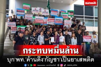 ‘กลุ่มสมาพันธ์กัญชาฯ’บุก‘เพื่อไทย’ ค้านดึง‘กัญชา’กลับเป็นยาเสพติด กระทบหมื่นล้าน