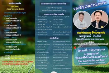 \'หมอหวัด\'ชวนโปรประชันวงสวิงกอล์ฟการกุศลชิงถ้วย\'หมอหนุ่ย\'หาทุนช่วย นร.พยาบาล
