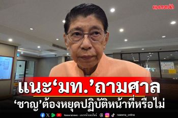 ‘วิษณุ’แนะ‘มท.’ถามศาล ‘ชาญ’ต้องหยุดปฏิบัติหน้าที่หรือไม่