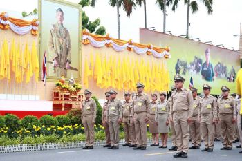 \'กระทรวงมหาดไทย\'ฝึกซ้อมขบวนเกียรติยศเชิญน้ำพระพุทธมนต์ศักดิ์สิทธิ์