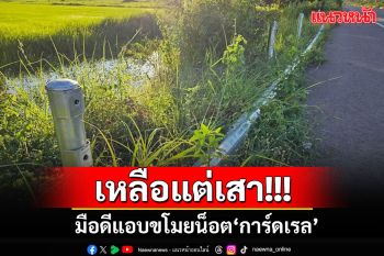 หายไปไหน? โซเชียลแห่แชร์ภาพ\'การ์ดเรล\' โดนมือดีขโมยหายทั้งแผงเหลือแต่เสา